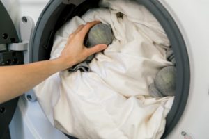 underhåll och tvätt av duntäcke